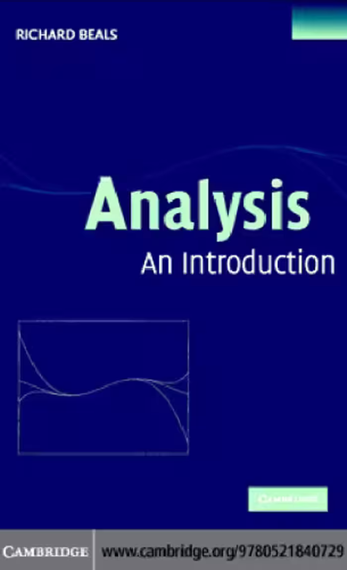 خرید و دانلود نسخه کامل کتاب Analysis: an introduction