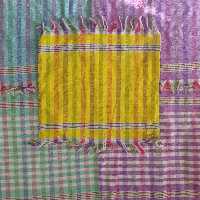 دستمال مخمل دستبافت. 