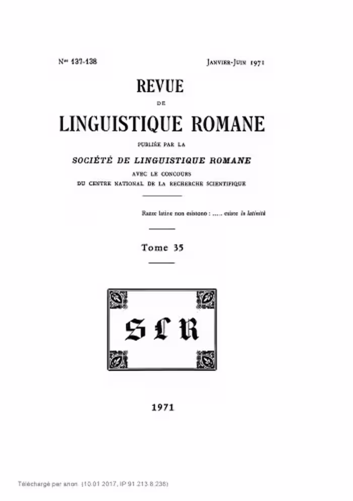 خرید و دانلود نسخه کامل کتاب Revue de linguistique romane