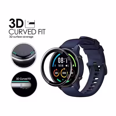 محافظ صفحه نمایش لاین مدل RT007 مناسب برای ساعت هوشمند شیائومی Mi Watch Color بسته سه عددی