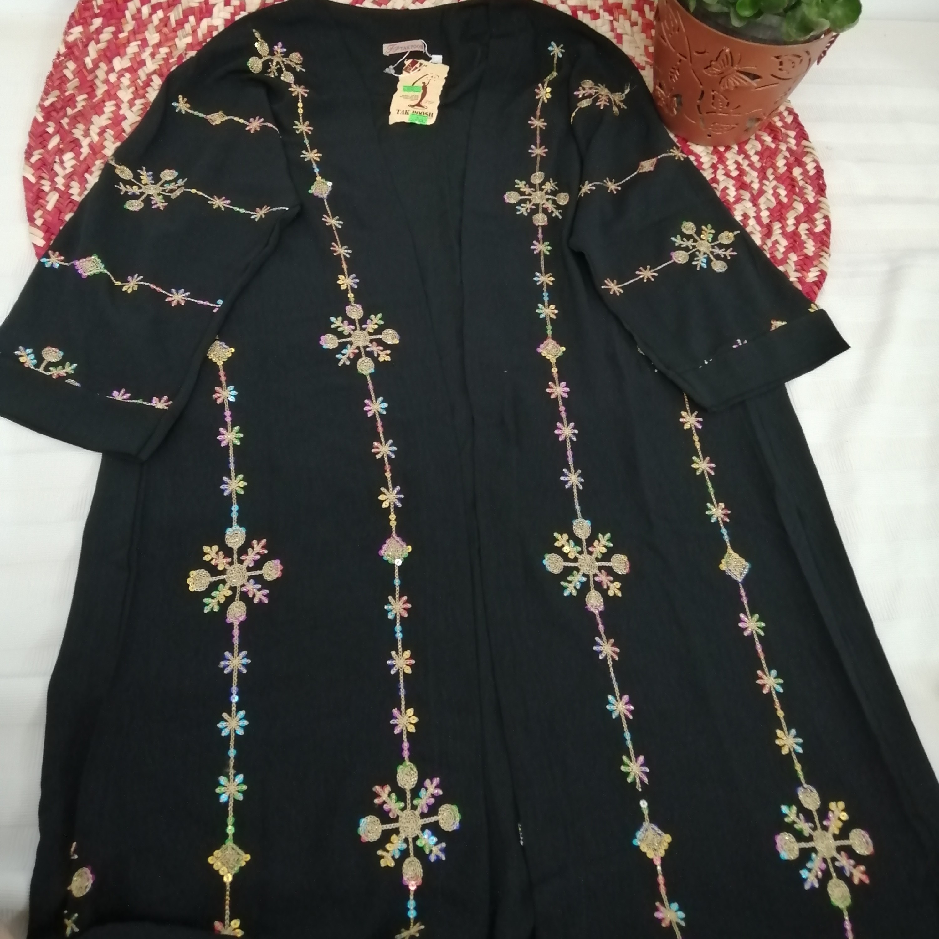 مانتوابرو بادی خامه دوزی