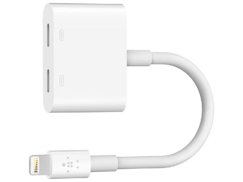 مبدل لایتنینگ به لایتنینگ صدا و پورت شارژ بلکین مدل F8J198