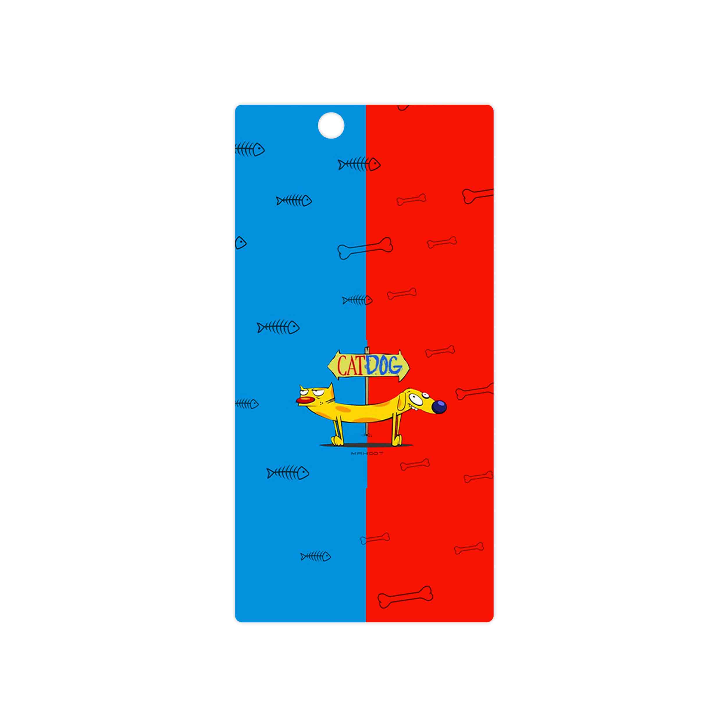 برچسب پوششی ماهوت مدل CatDog مناسب برای گوشی موبایل سونی Xperia Z Ultra