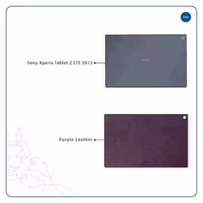 برچسب پوششی ماهوت مدل Purple-Leather مناسب برای تبلت سونی Xperia Tablet Z LTE 2013