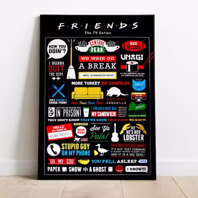 تابلو بلوویش مدل Friends