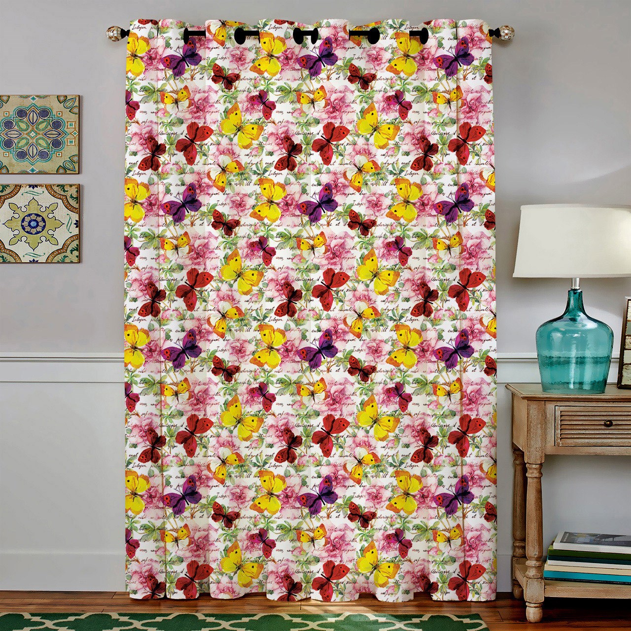 پرده مخمل رنس مدل C4-50010 ارتفاع 190 سانتی متر