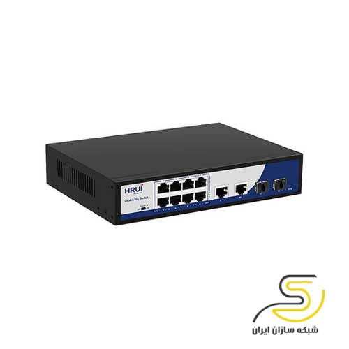 سوئیچ 8 پورت شبکه اچ آر یو آی مدل HR900-AFG-822NS