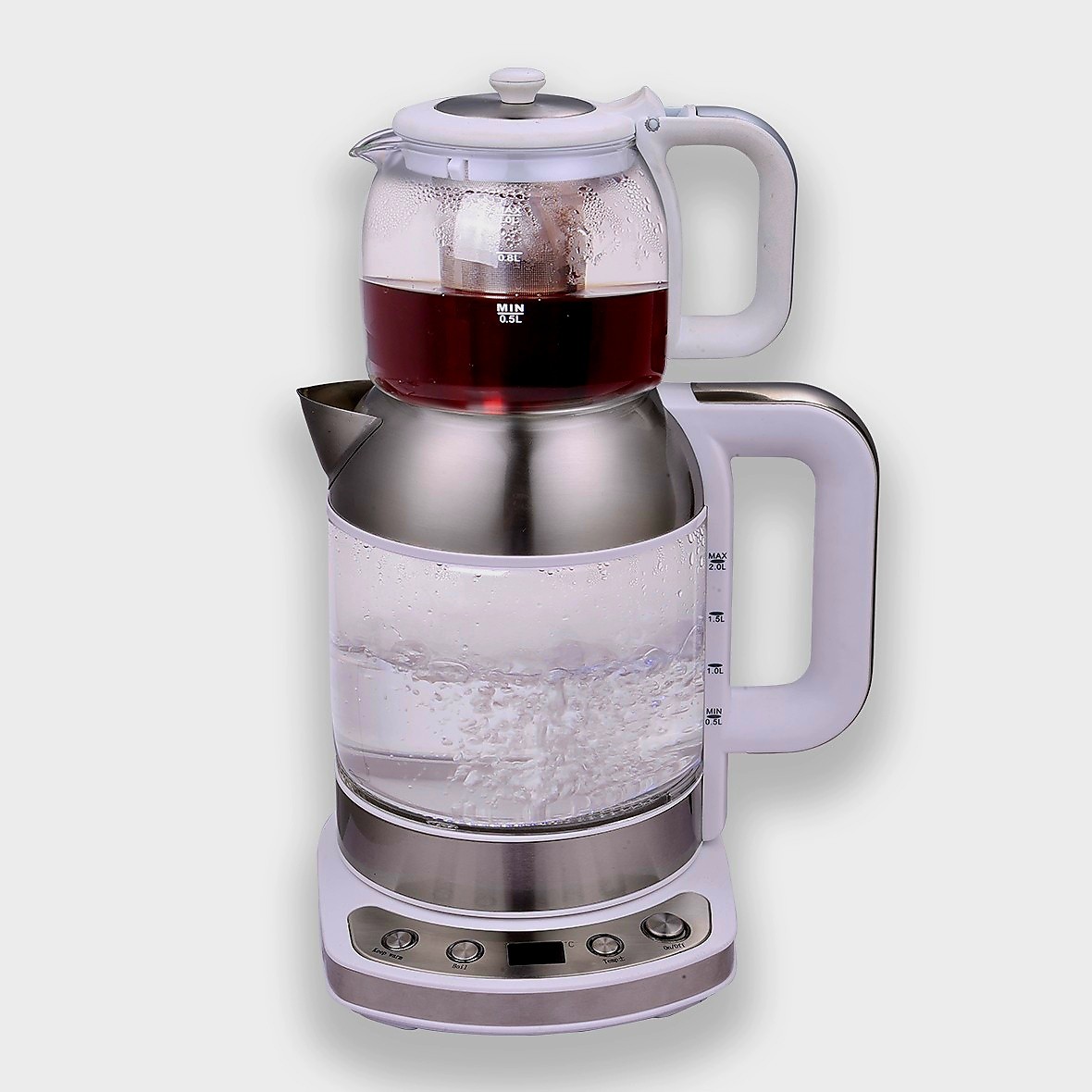 چای ساز دلمونتی مدل DL-440 استیل - سفید