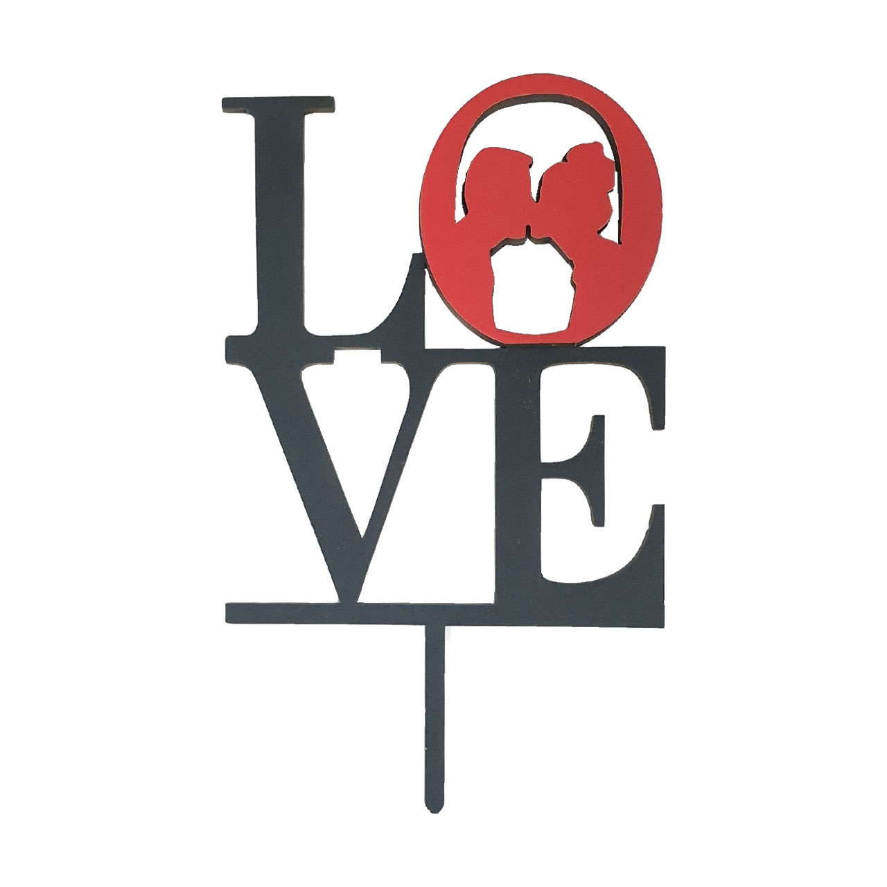 تاپر کیک مدل روز عشق کد LO04