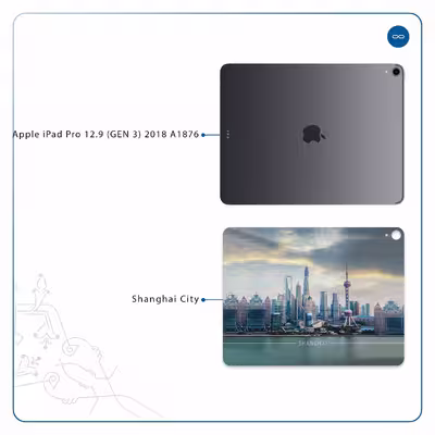 برچسب پوششی ماهوت مدل Shanghai City مناسب برای تبلت اپل iPad Pro 12.9 (GEN 3) 2018 A1876