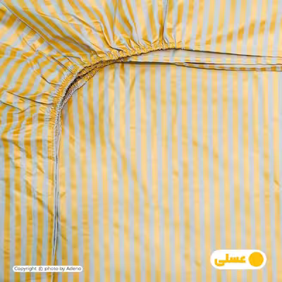 ملحفه آدنو مدل راه راه کد MB01 یک نفره سایز 120x200 سانتی متر