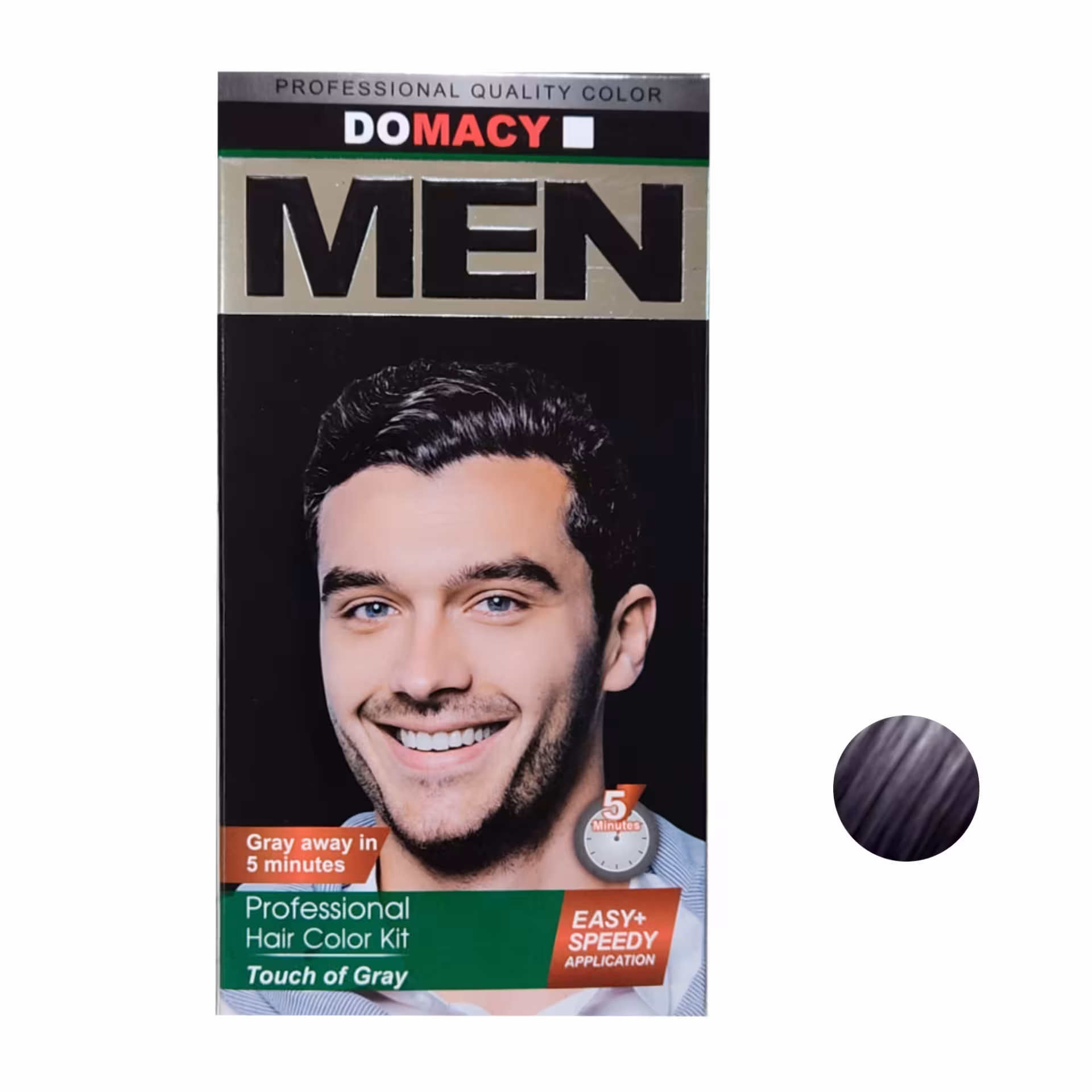 کیت رنگ مو دوماسی مدل B4 حجم ۵۰ میلی لیتر رنگ خاکستری