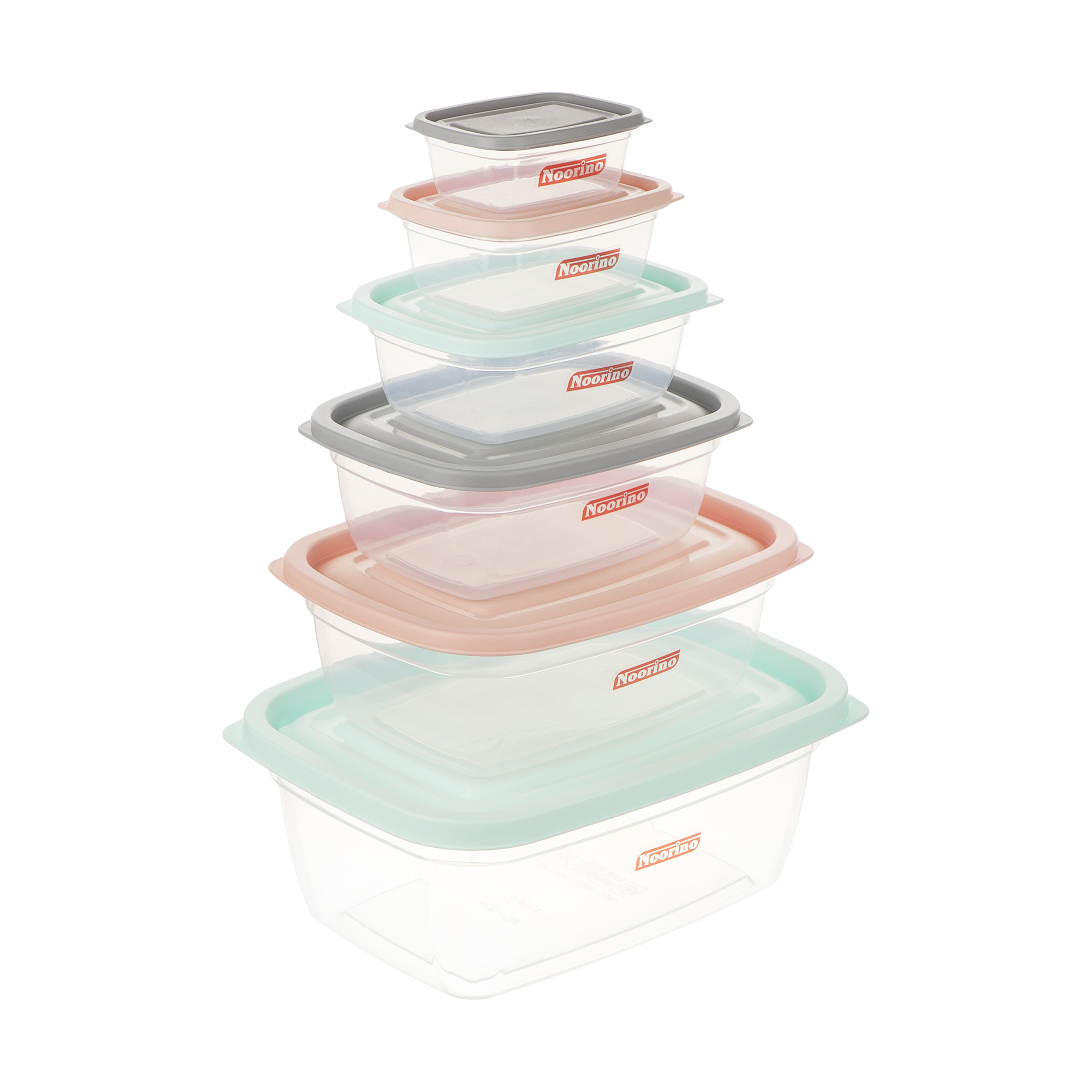 ظروف نگهدارنده نورینو مدل سرو مجموعه 6 عددی