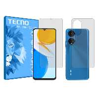 گلس صفحه نمایش و پشت گوشی آنر X7 مدل هیدروژلی شفاف برند تکنو کد SS
