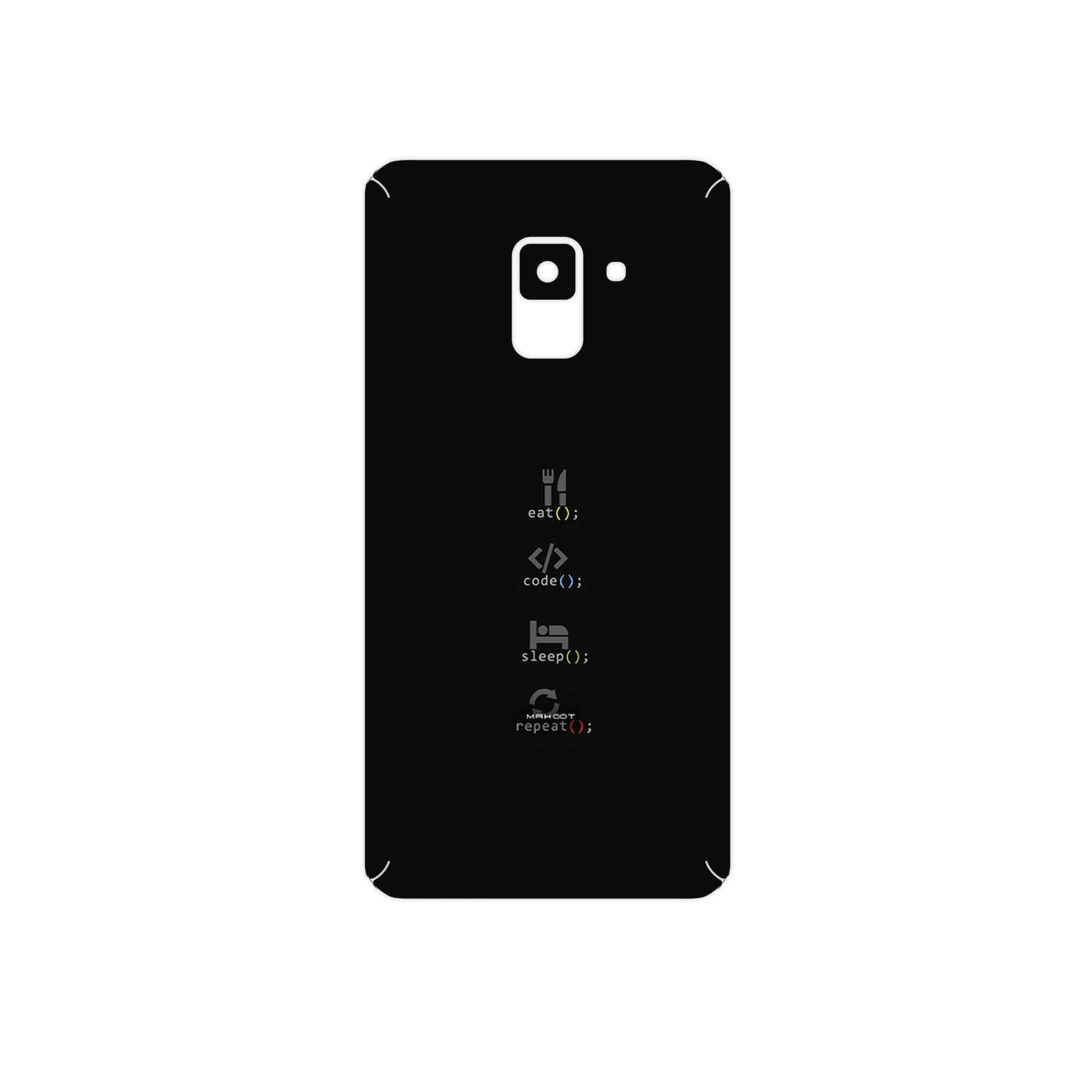 برچسب پوششی ماهوت مدل Programming 2 مناسب برای گوشی موبایل سامسونگ Galaxy A8 2018