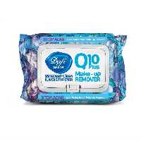 دستمال مرطوب پاک کننده آرایش دافی مدل Q10 طرح گل 1 50 عددی (حتما موجودی بگیرید)