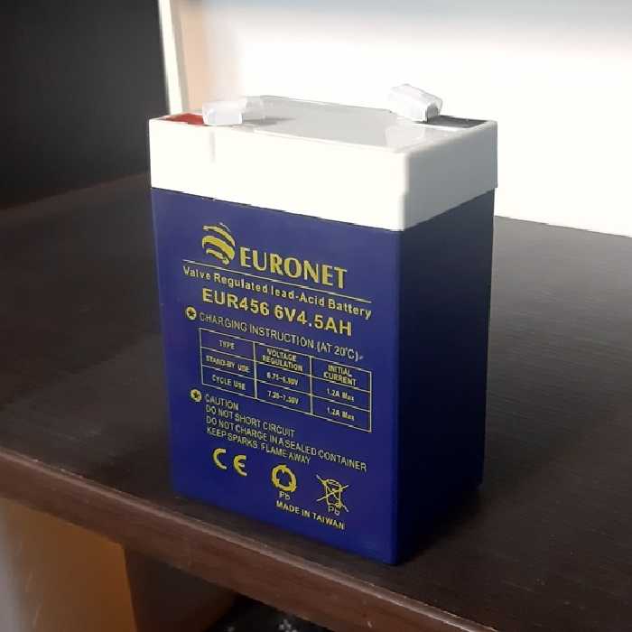 باتری یو پی اس 6 ولت 4.5 آمپر ساعت یورونت مدل EUR456