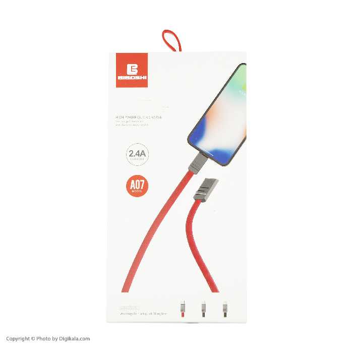 کابل تبدیل USB به microUSB بیبوشی مدل A07 طول 1 متر 