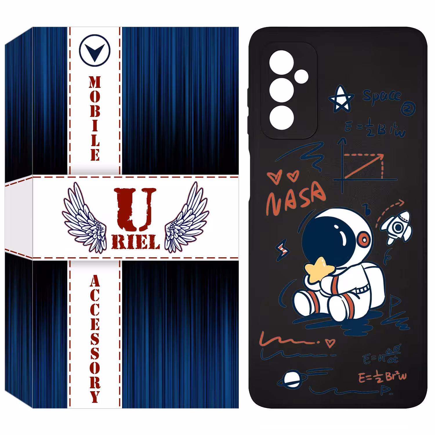 کاور یوریل مدل KSH کد 1 طرح فضانورد مناسب برای گوشی موبایل سامسونگ Galaxy F13 4G