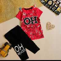 تیشرت شلوارک نخ پنبه اسپرت