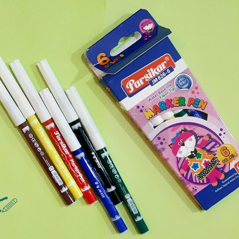 ماژیک 6 رنگ پارسیکار  ساخت چین parsi Kar