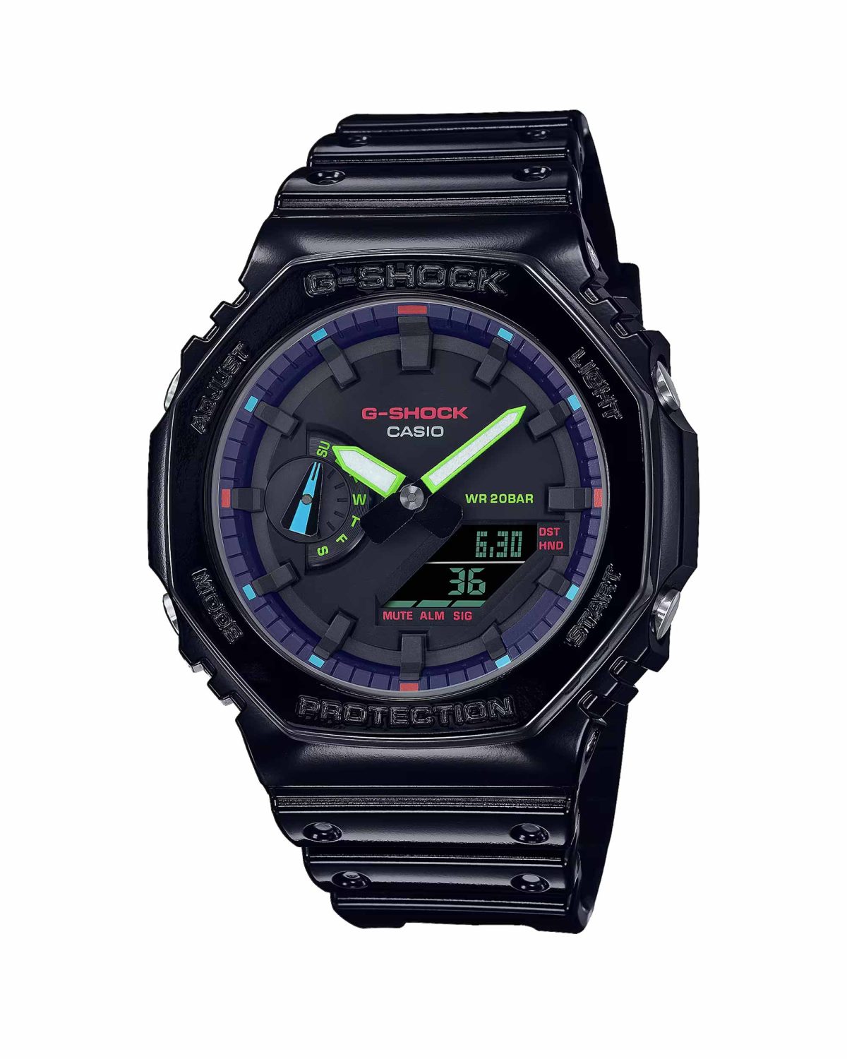 ساعت مچی مردانه کاسیو جیشاک CASIO G-SHOCK GA-2100RGB-1A