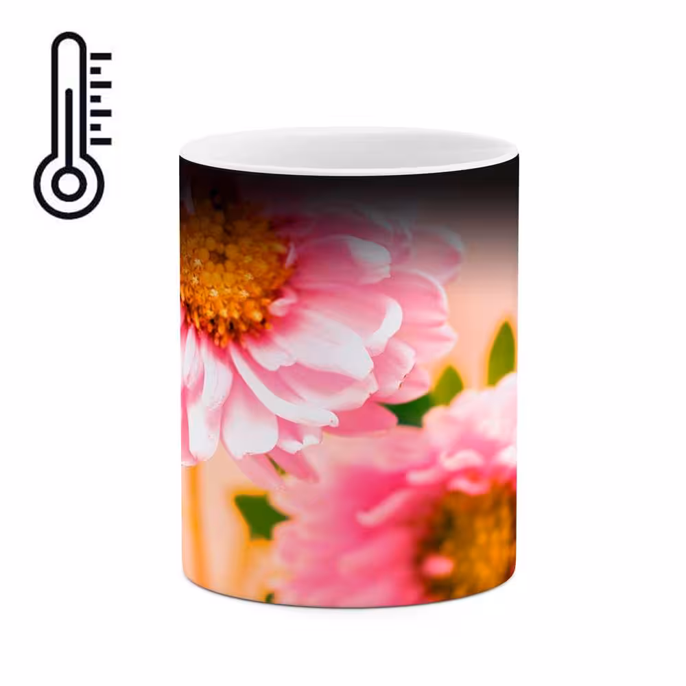 ماگ حرارتی طرح گل مدل mgh12120