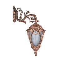 چراغ دیواری حیاطی و پارکی تکشیدفام مدل مهرگان کد 8704-15