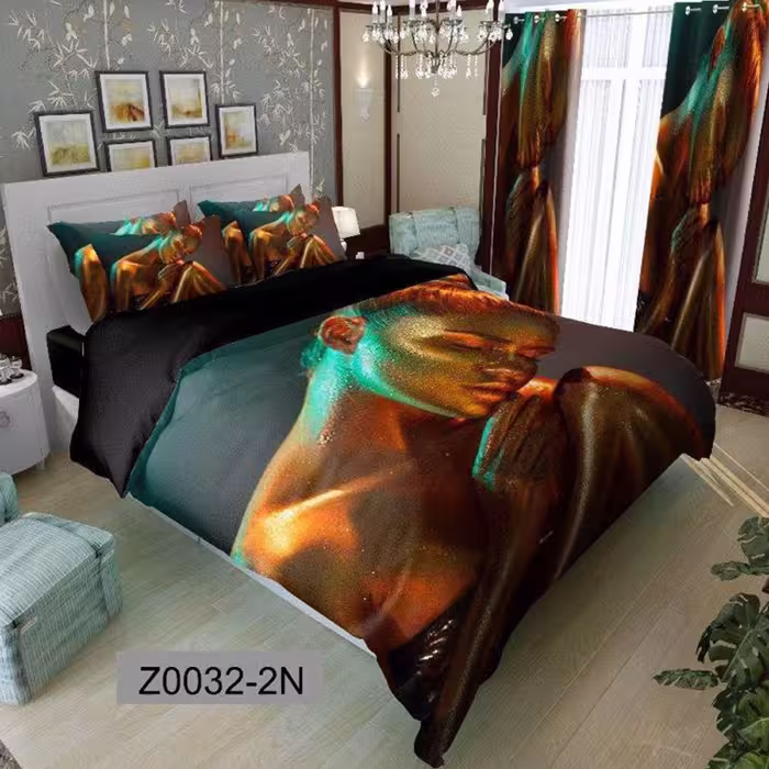 سرویس روتختی 2 نفره تنسل چاپی برندترک لند(Turk Land) z 32
