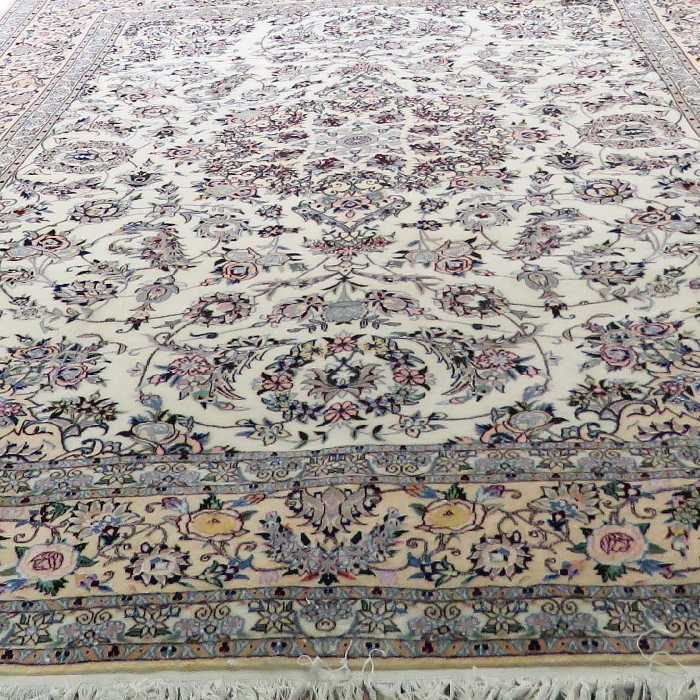 فرش دستبافت شش ونیم متری مدل نایین کد 596