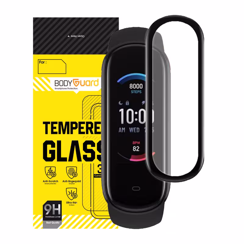 محافظ صفحه نمایش بادیگارد مدل PMMA مناسب برای ساعت هوشمند امیزفیت Amazfit Band 5 | کالا برتری