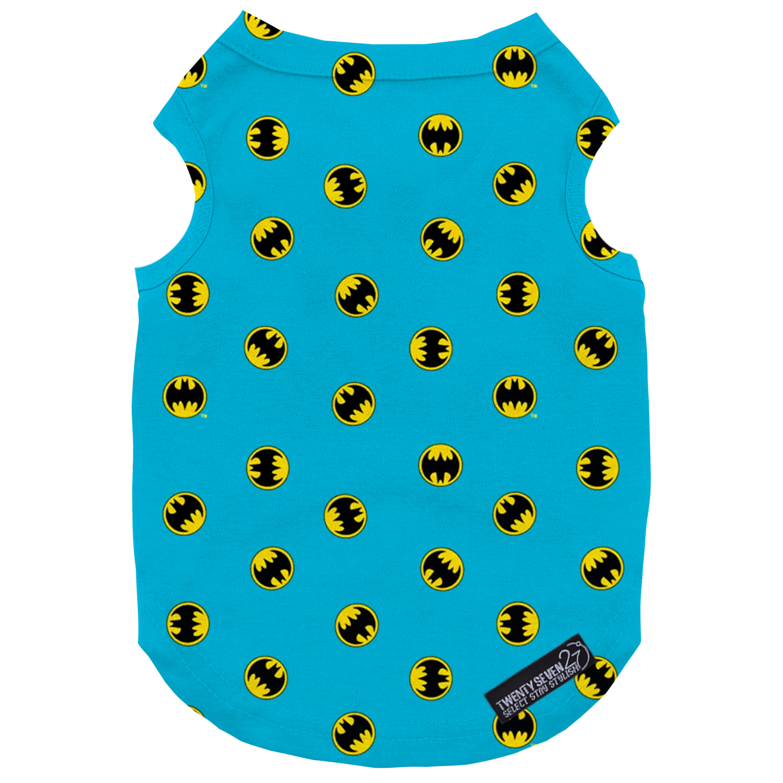 لباس سگ و گربه 27 طرح Batman Pattern Blue کد MH557 سایز S