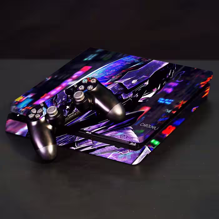 برچسب پلی استیشن ۴ مدل batman arkham scifi neon city کد PSS-311 