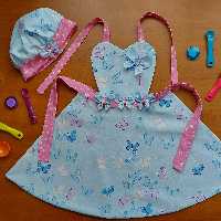 پیشبند آشپزخانه کودک به کلاه آشپزی 