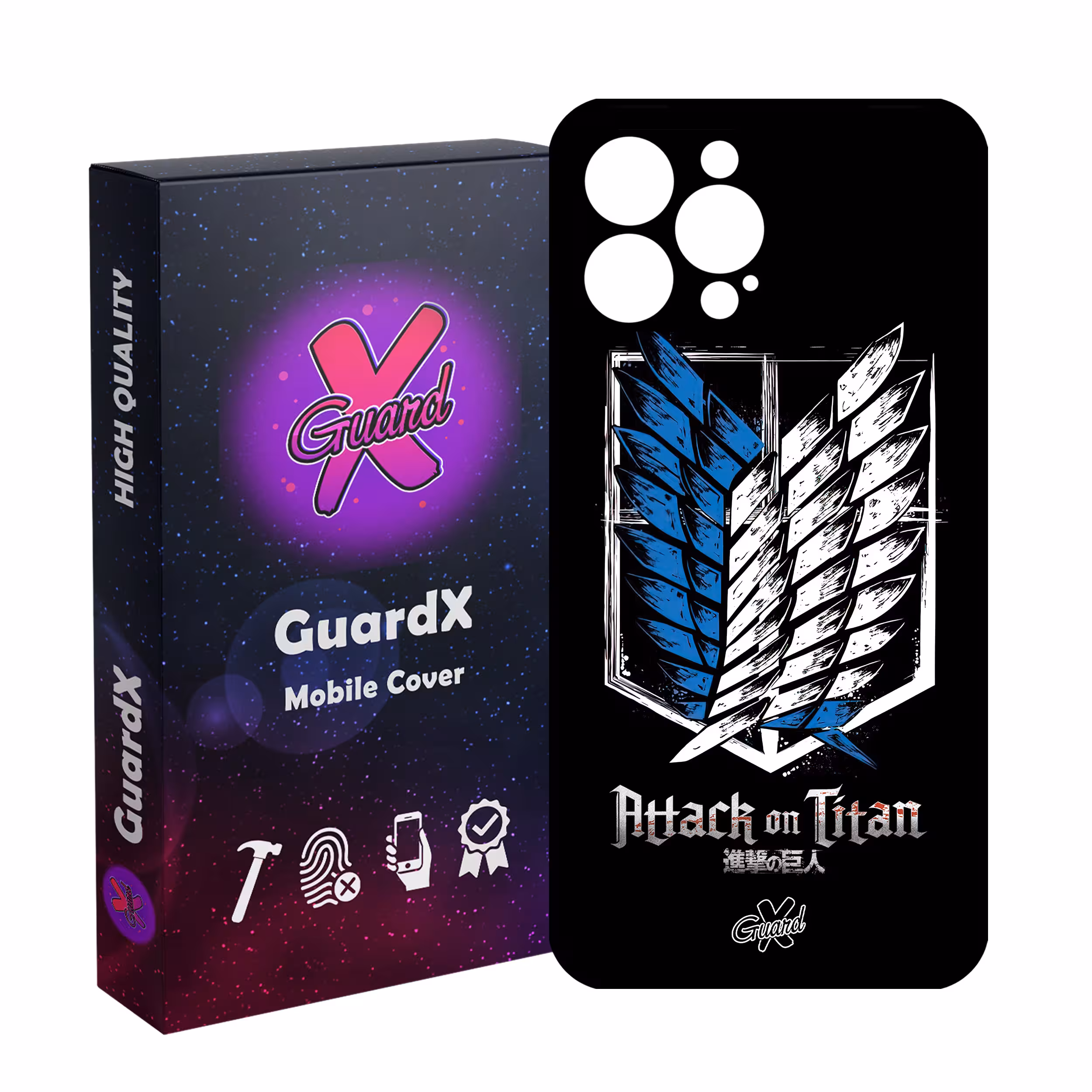 کاور گارد ایکس طرح Attack on Titan Anime مدل Glass10448 مناسب برای گوشی موبایل اپل iPhone 13 Pro Max