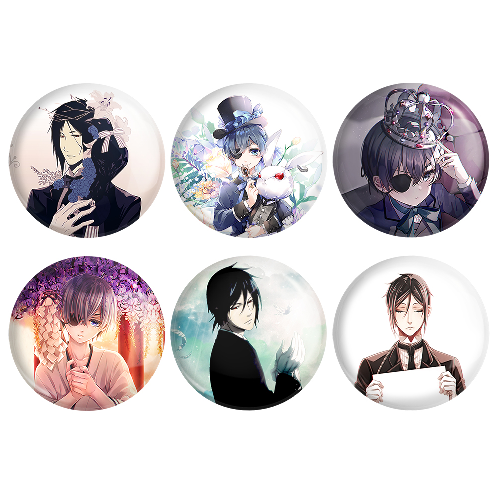 پیکسل خندالو مدل  انیمه خادم سیاه کد 863A مجموعه 6 عددی