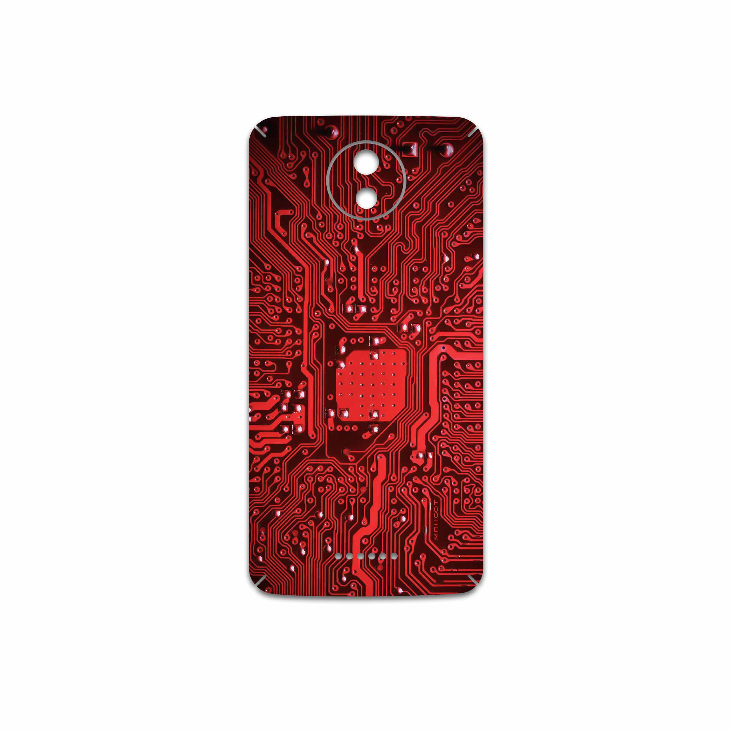 برچسب پوششی ماهوت مدل Red Printed Circuit Board مناسب برای گوشی موبایل موتورولا Moto C Plus