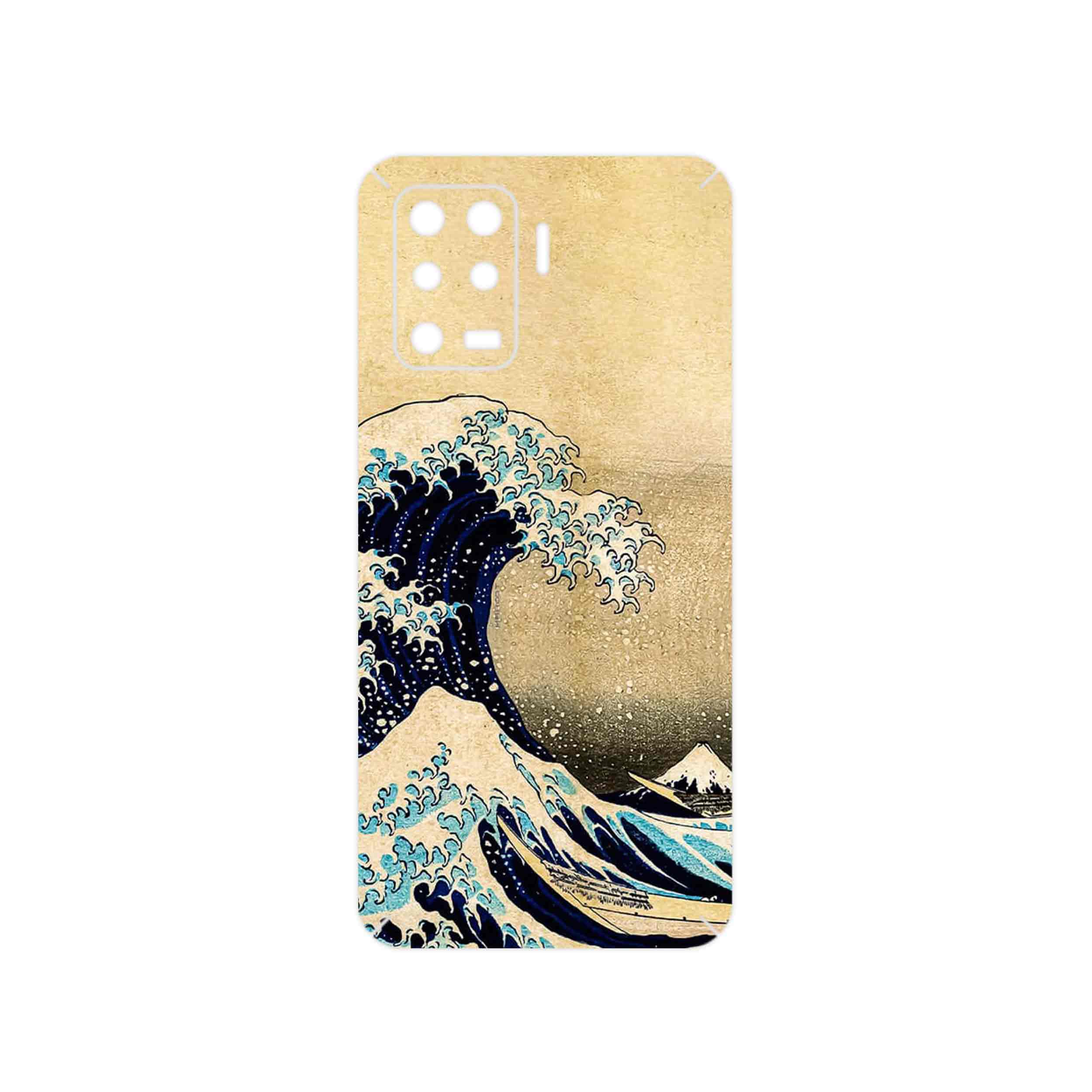برچسب پوششی ماهوت مدل The Great Wave off Kanagawa of Hokusai مناسب برای گوشی موبایل اپو A94 4G