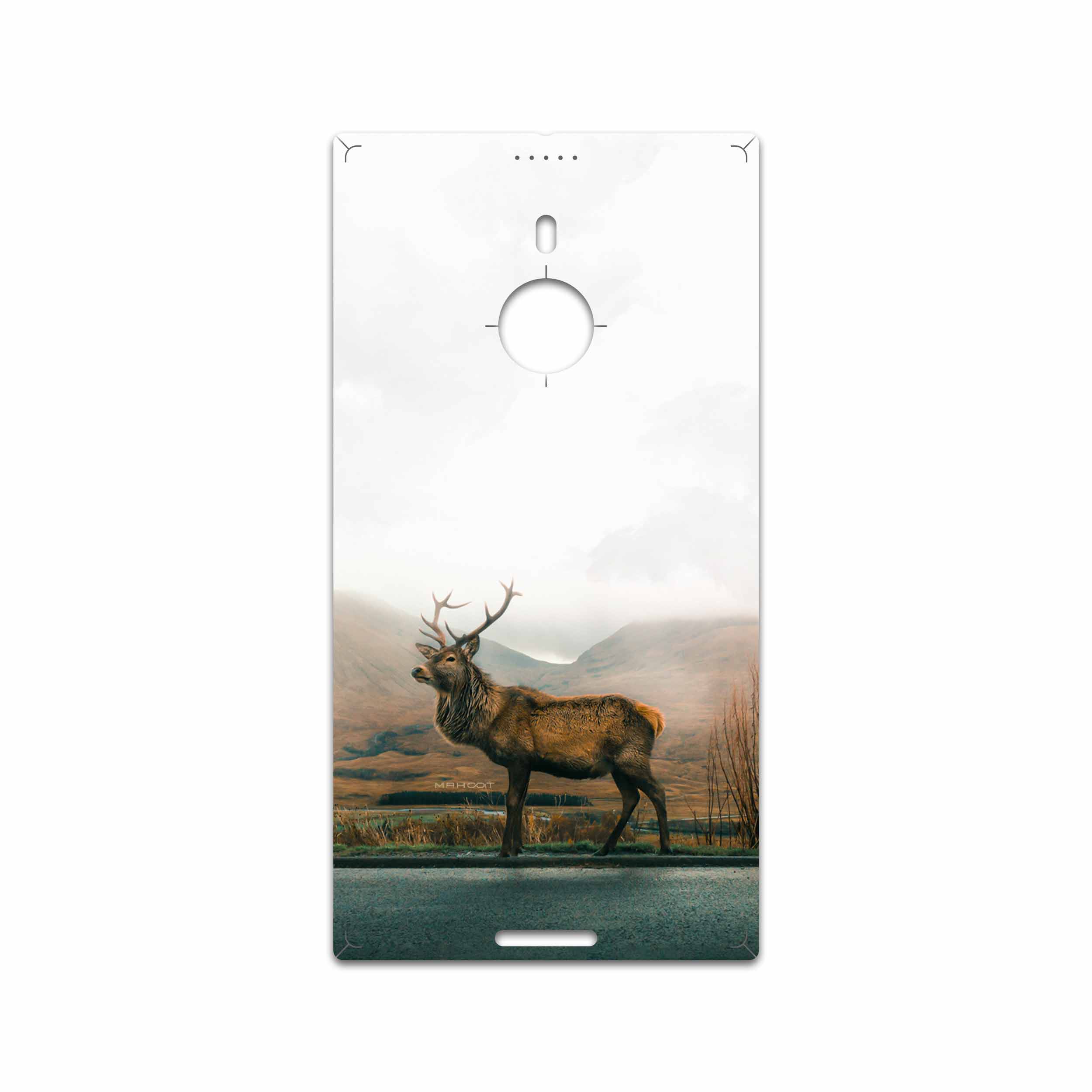 برچسب پوششی ماهوت مدل Horned Deer مناسب برای گوشی موبایل نوکیا Lumia 1520