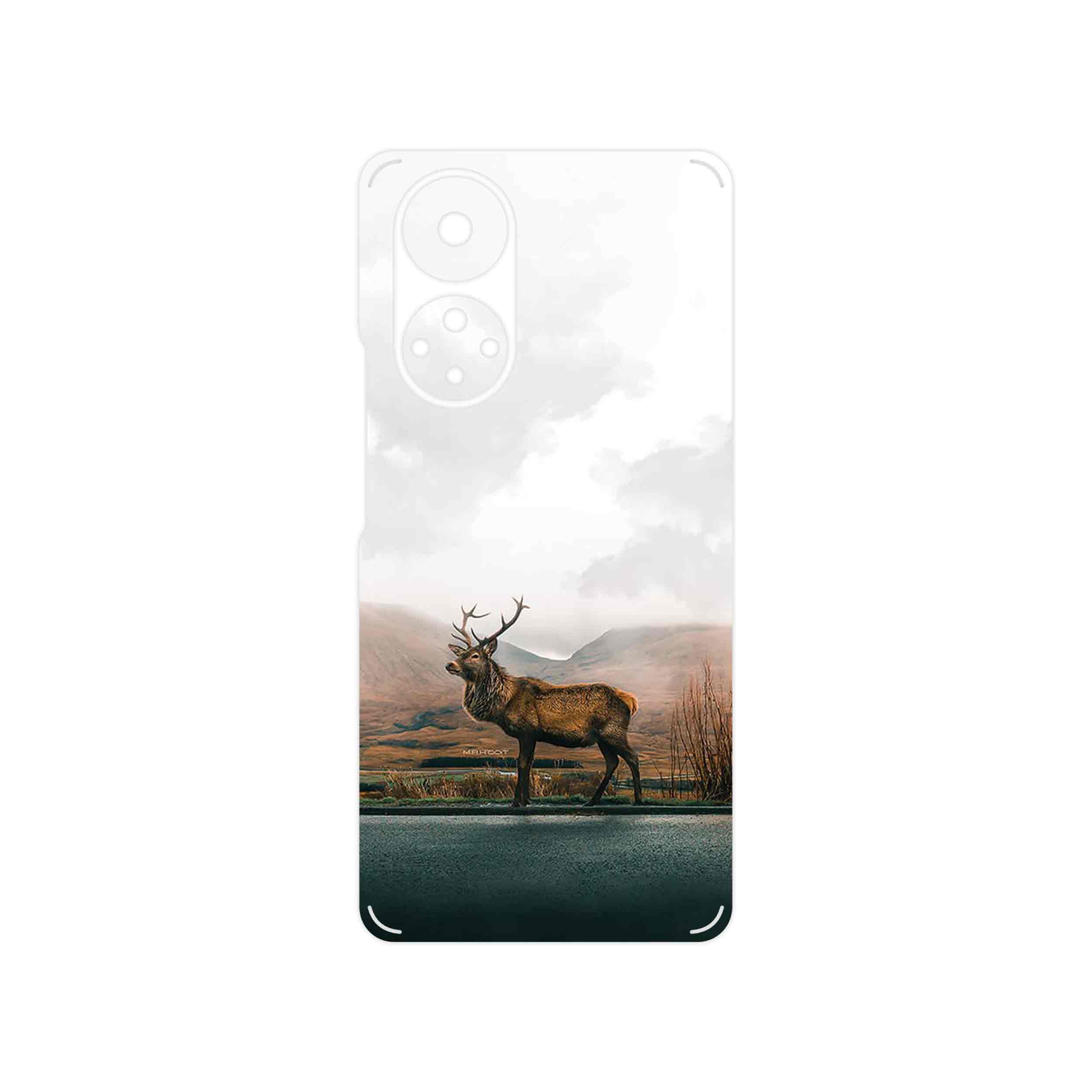 برچسب پوششی ماهوت مدل Horned_Deer مناسب برای گوشی موبایل آنر 50