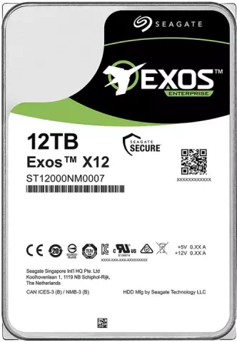 هارد اینترنال 12ترابایت Seagate مدل EXOS ENTERPRISE X12 ST12000NM0007