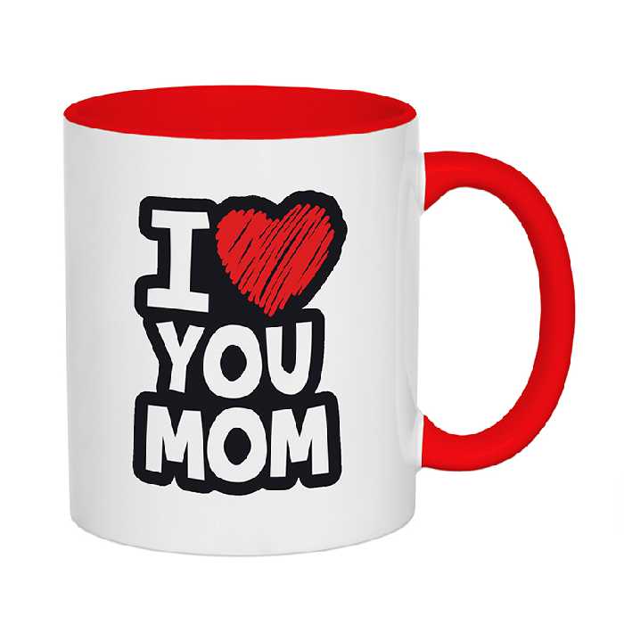 ماگ زیگ زاگ طرح مامان دوست دارم کد 1508