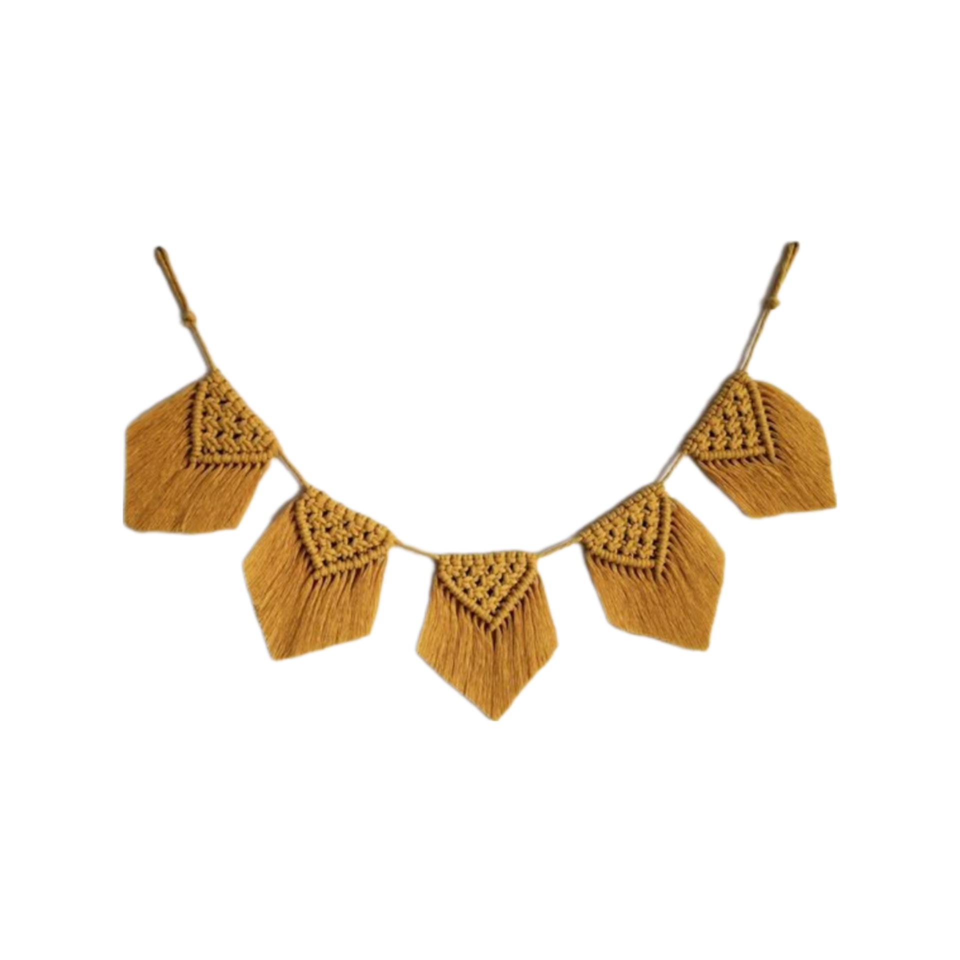 آویز بافتنی مدل ریسه مکرومه