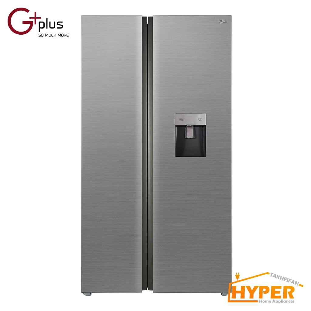 یخچال فریزر ساید بای ساید جی پلاس مدل GSS-J705S نقره ای