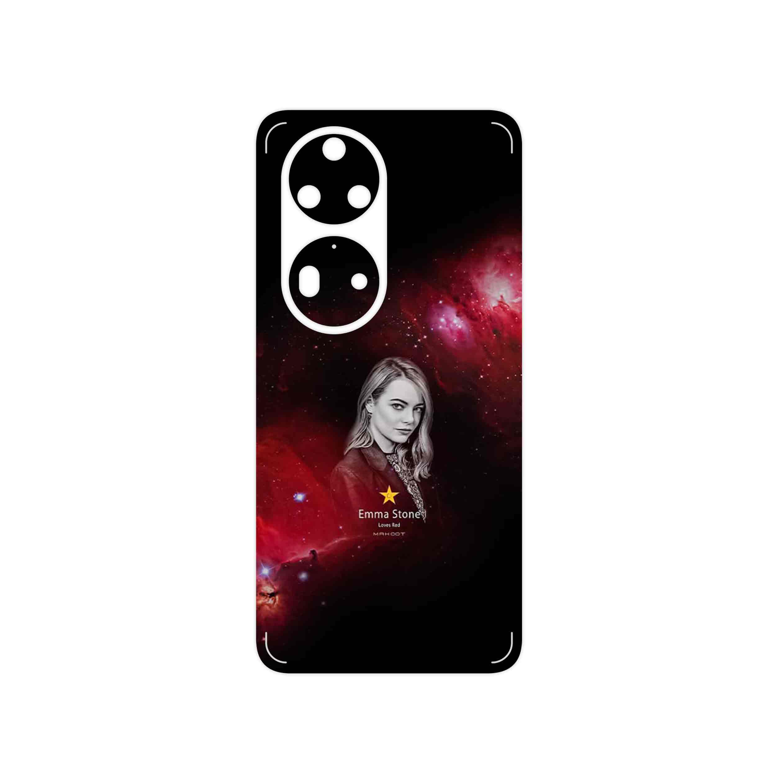 برچسب پوششی ماهوت مدل Emma Stone مناسب برای گوشی موبایل هوآوی P50 Pro