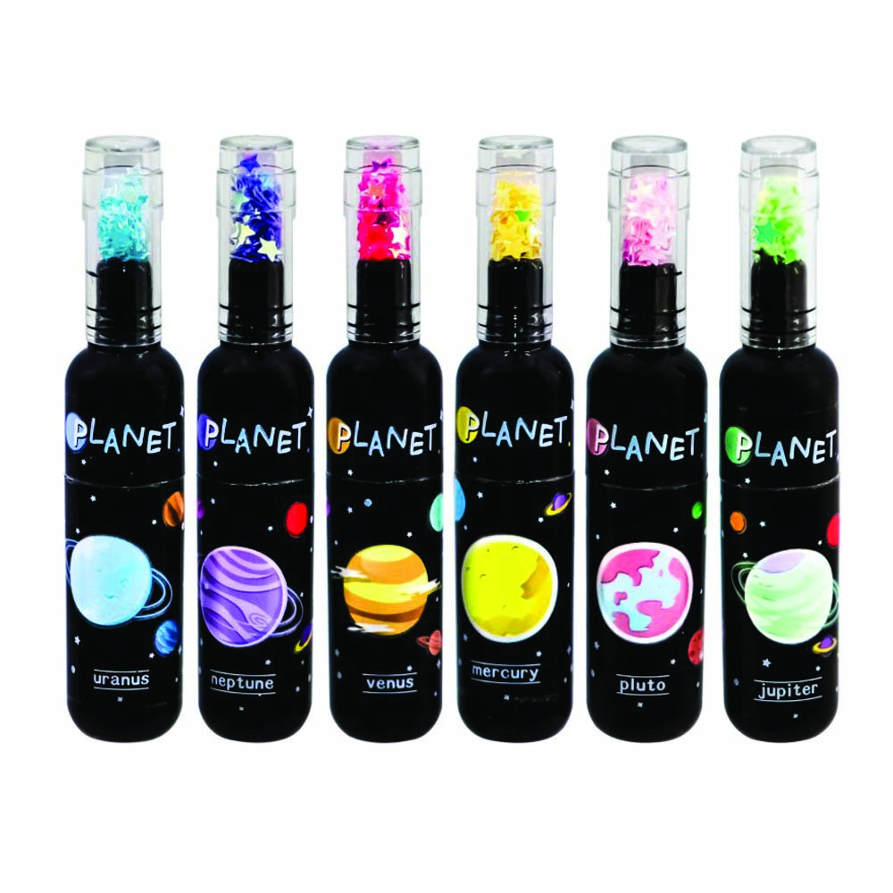 ماژیک علامت گذار مدل کهکشانی کد 155244 بسته 6 عددی