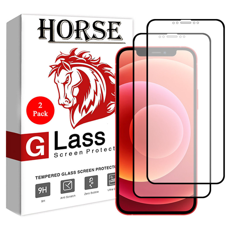محافظ صفحه نمایش سرامیکی هورس مدل CMT مناسب برای گوشی موبایل اپل iPhone 12 بسته دو عددی | کالا برتری