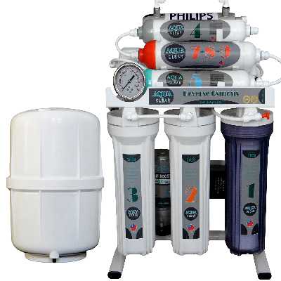دستگاه تصفیه کننده آب آکوآ کلیر مدل NEW DESIGN2020-AUX10 به همراه فیلتر مدل 01 مجموعه 3 عددی و کیت نشتی گیر