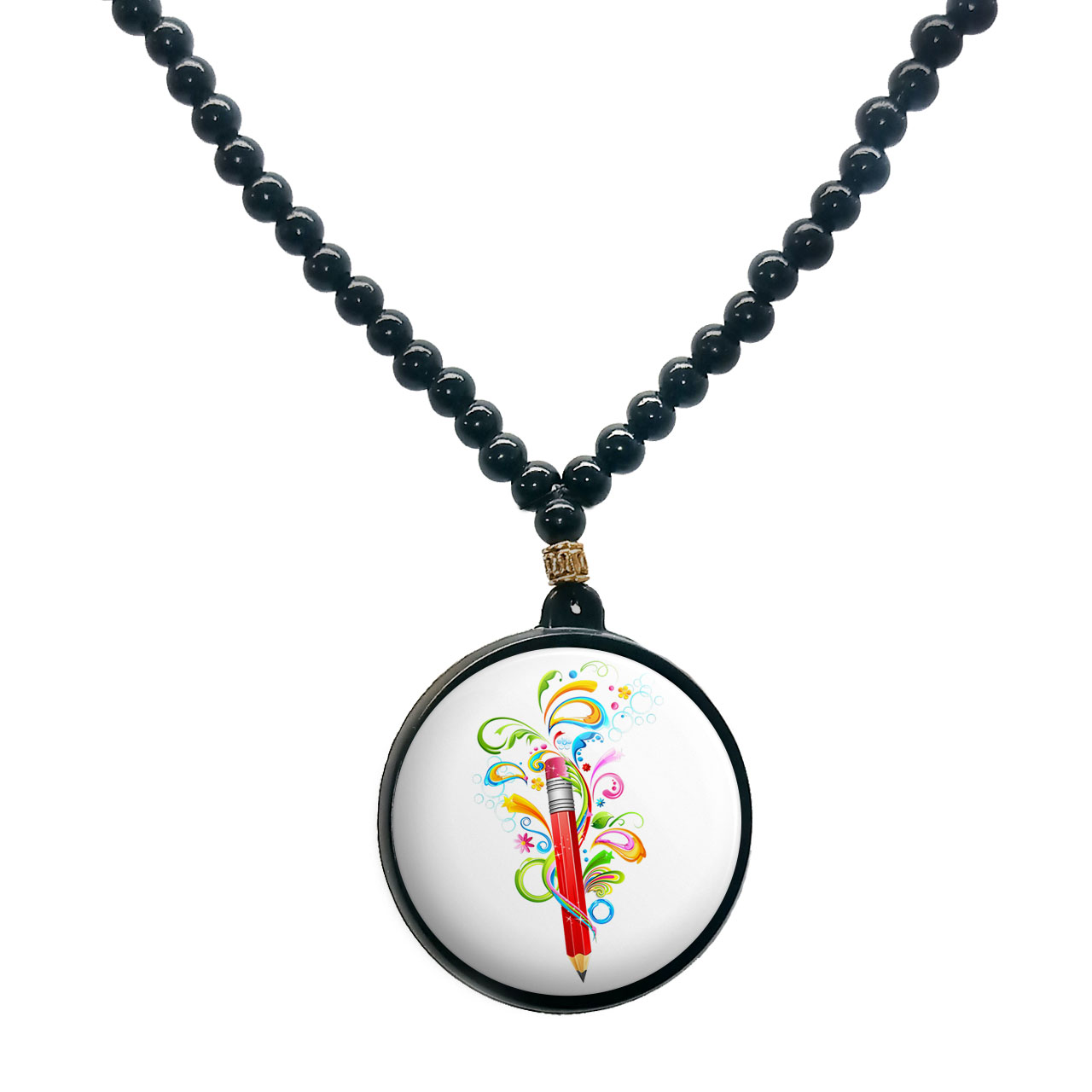 گردنبند پرمانه طرح جشن الفبا کد pmd.22630 مدل دو طرفه