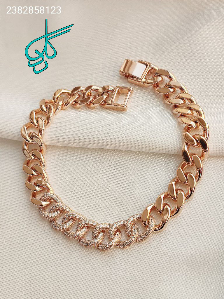 خرید دستبند مارک ژوپینگ استیل رنگ ثابت کد 1215370 - ردگل